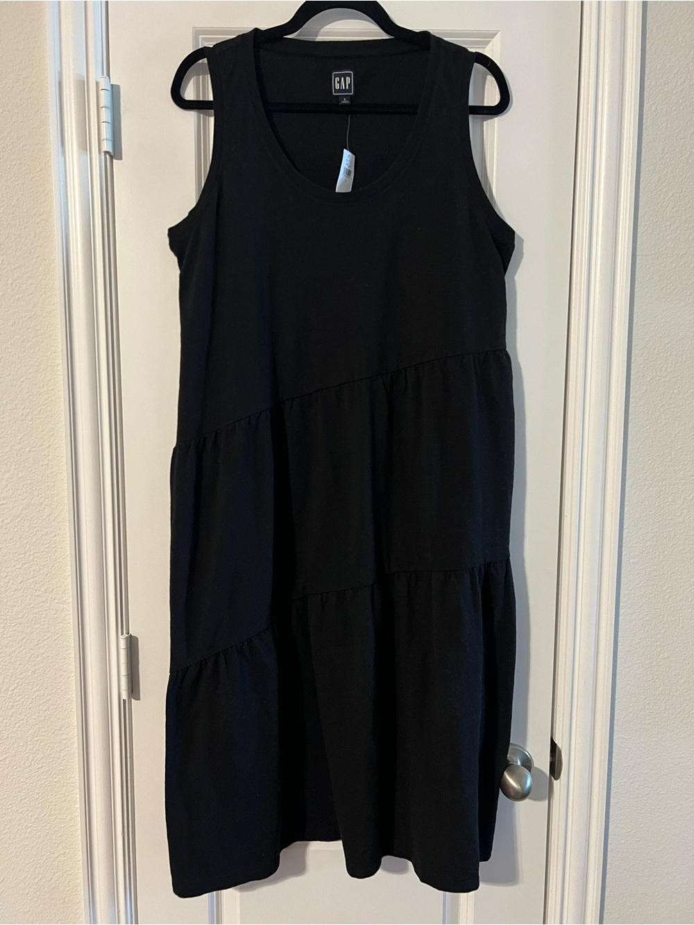 GAP Black Tiered Tank Dress
